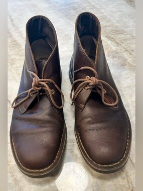 Clarks Originals Desert Boots Men’s 9 Dark Brown Beeswax Leather EUC